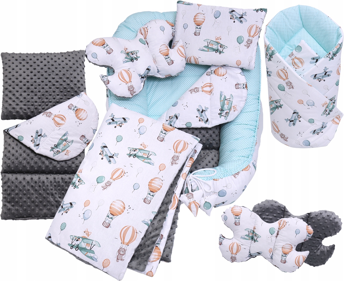 

Babymam Kokon Niemowlęcy Gniazdo Kojec Minky 7 El.