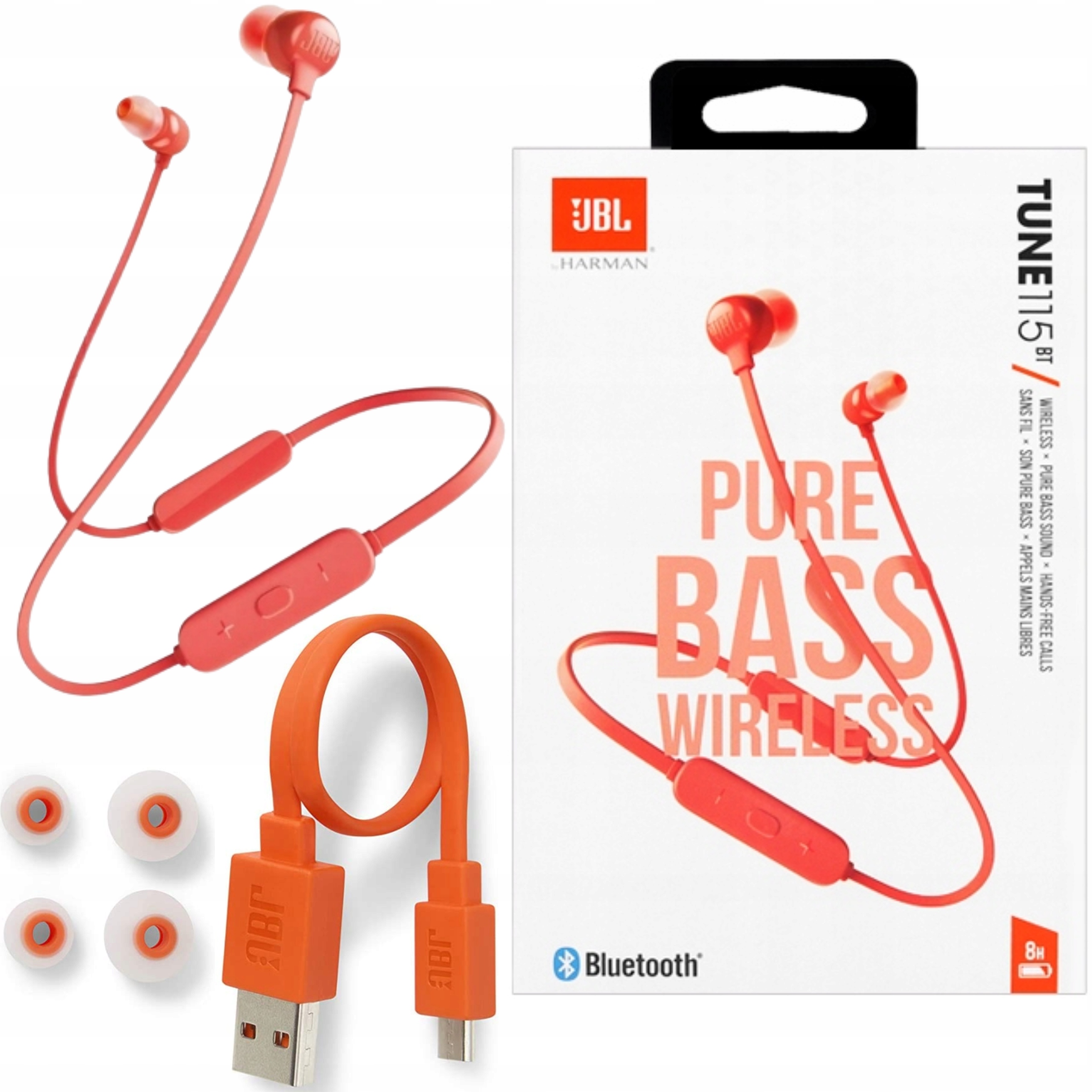 БЕЗДРОТОВІ НАВУШНИКИ JBL BLUETOOTH З МІКРОФОНОМ