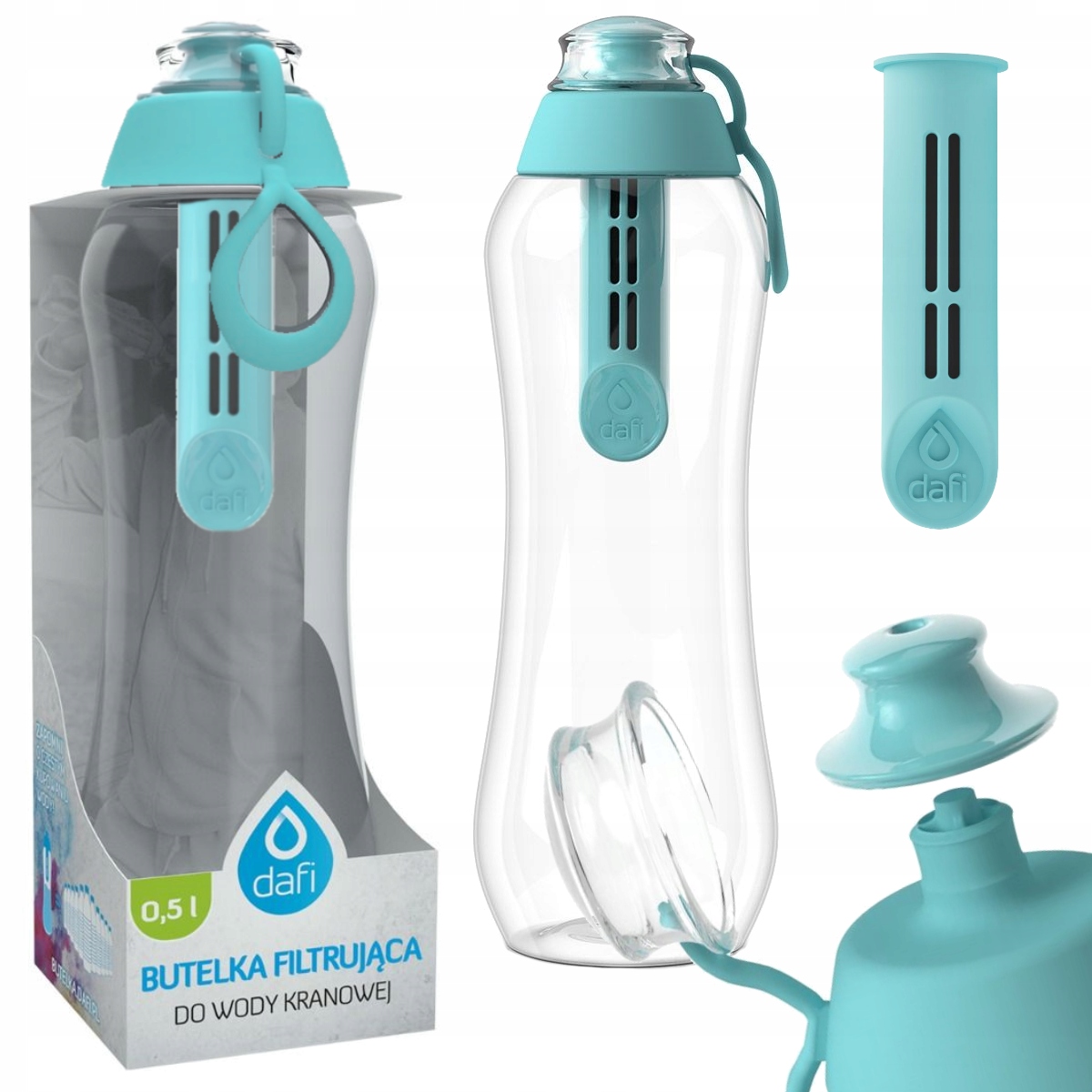 

Dafi butelka filtrująca Soft bidon 0,5L turkusowy