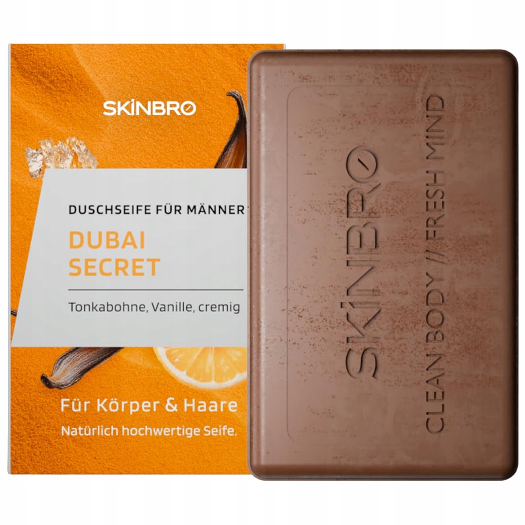 Skinbro Přírodní mýdlo pro muže Tonka Vanilka 100 g Veganské