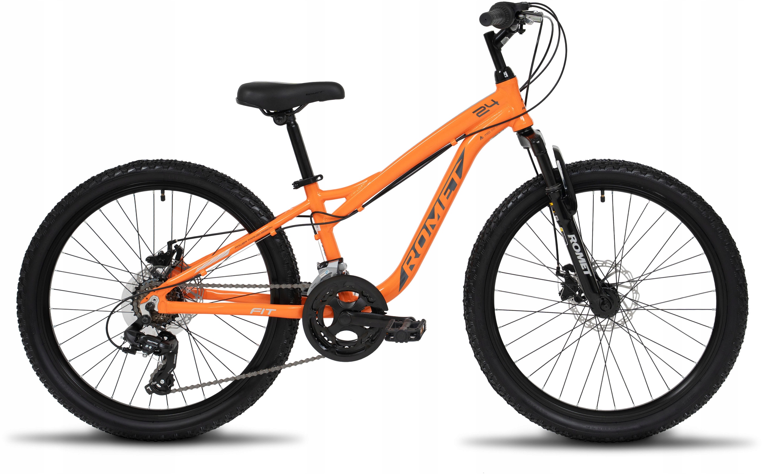 Rower junior Romet Rambler Fit 24 S(13") pomarańczowy/srebrny