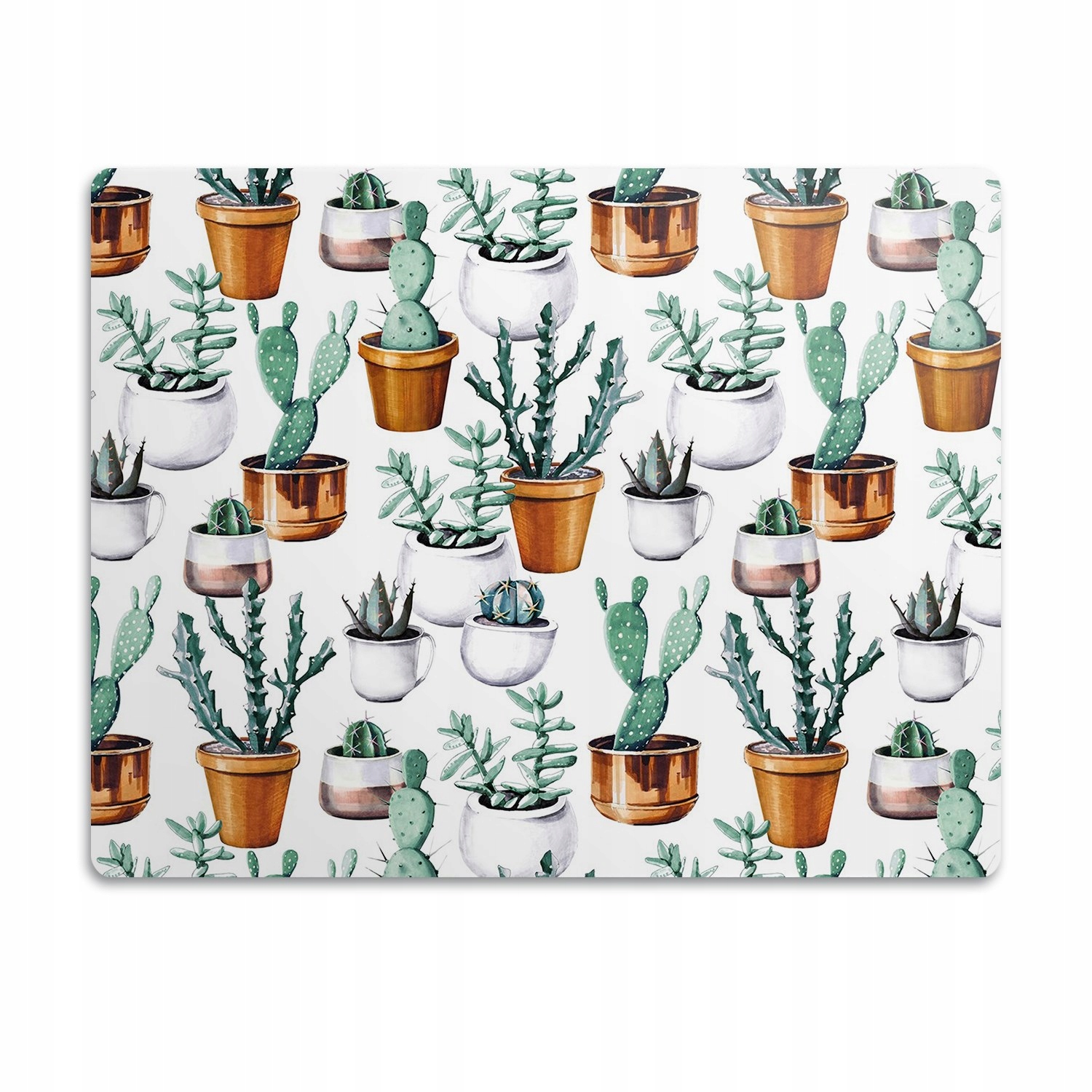 Levně Podložka pod záchod pro kočky Kaktusy v květináči 60x40 cm