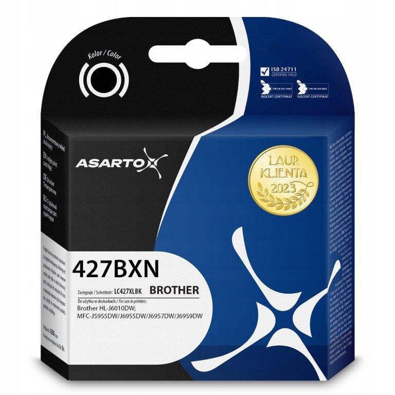 Tusz Asarto do Brother 427BXN LC427XLBK 6000 str. black