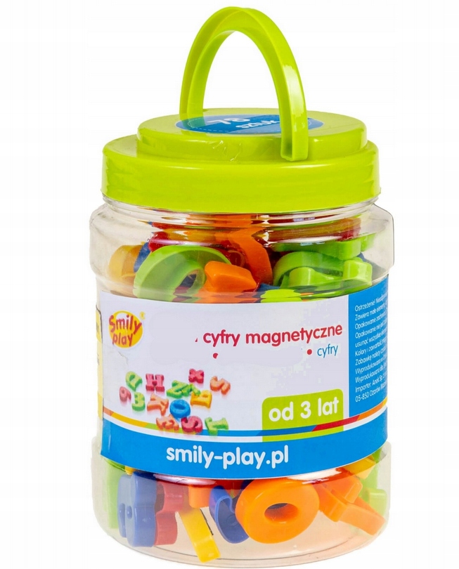 

Cyferki Magnetyczne 56SZT W Pudełku Smily Play