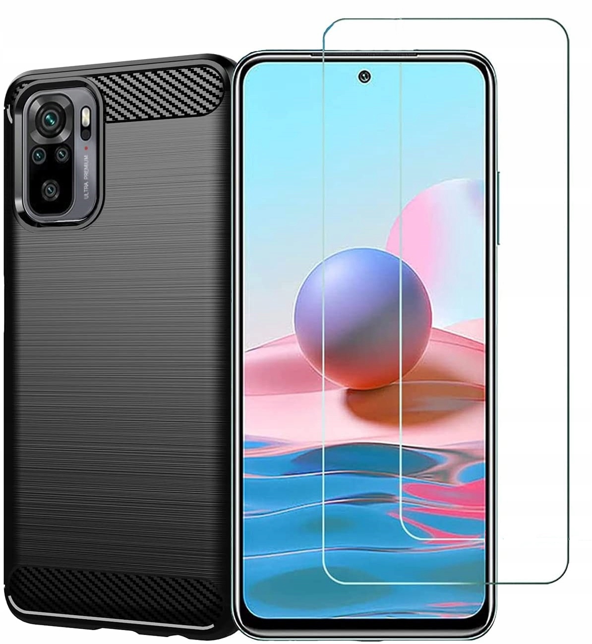 

Etui do Xiaomi Redmi Note 10 Pro Karbon Szkło