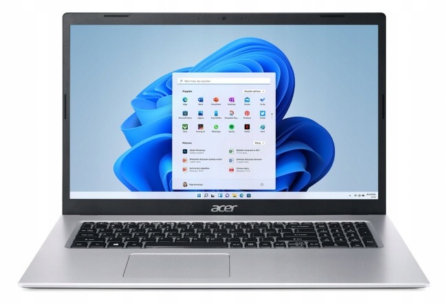 Acer Aspire 3 Core i3-1115G4 17.3'' Fhd 16GB 512GB Win 11 srebrny