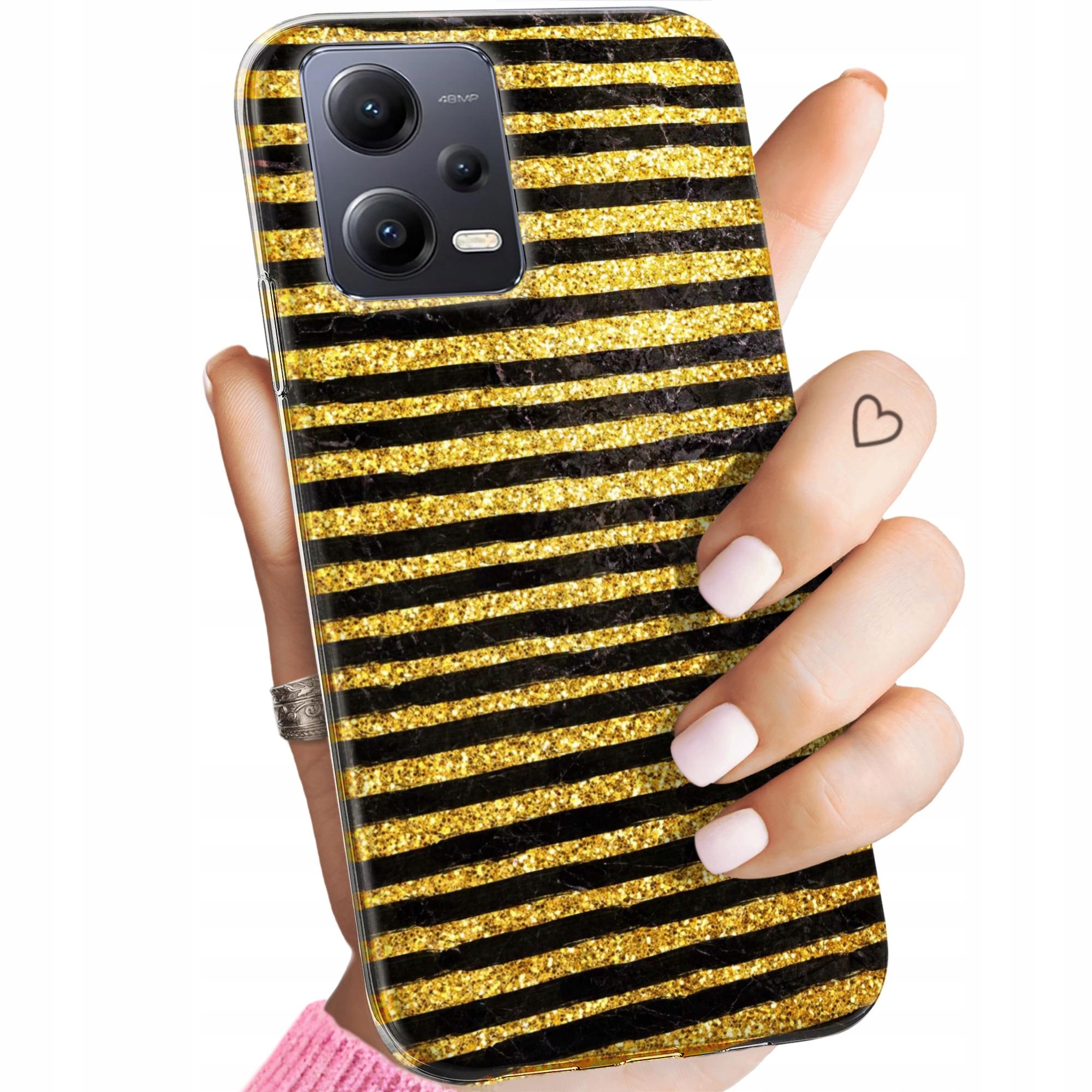 Etui Do Redmi Note 12 5G Poco X5 Złoto Gold Rich Obudowa Pokrowiec