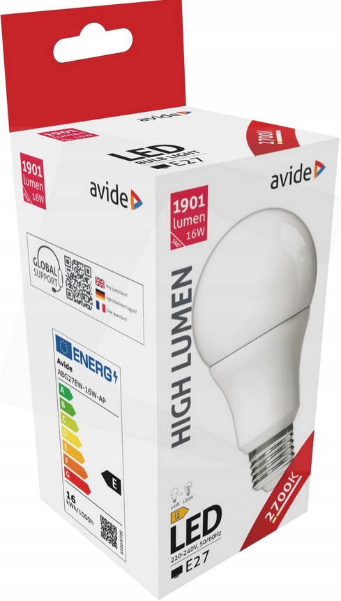 

Żarówka Led E27 16W 120W 1901lm ciepła 2700K