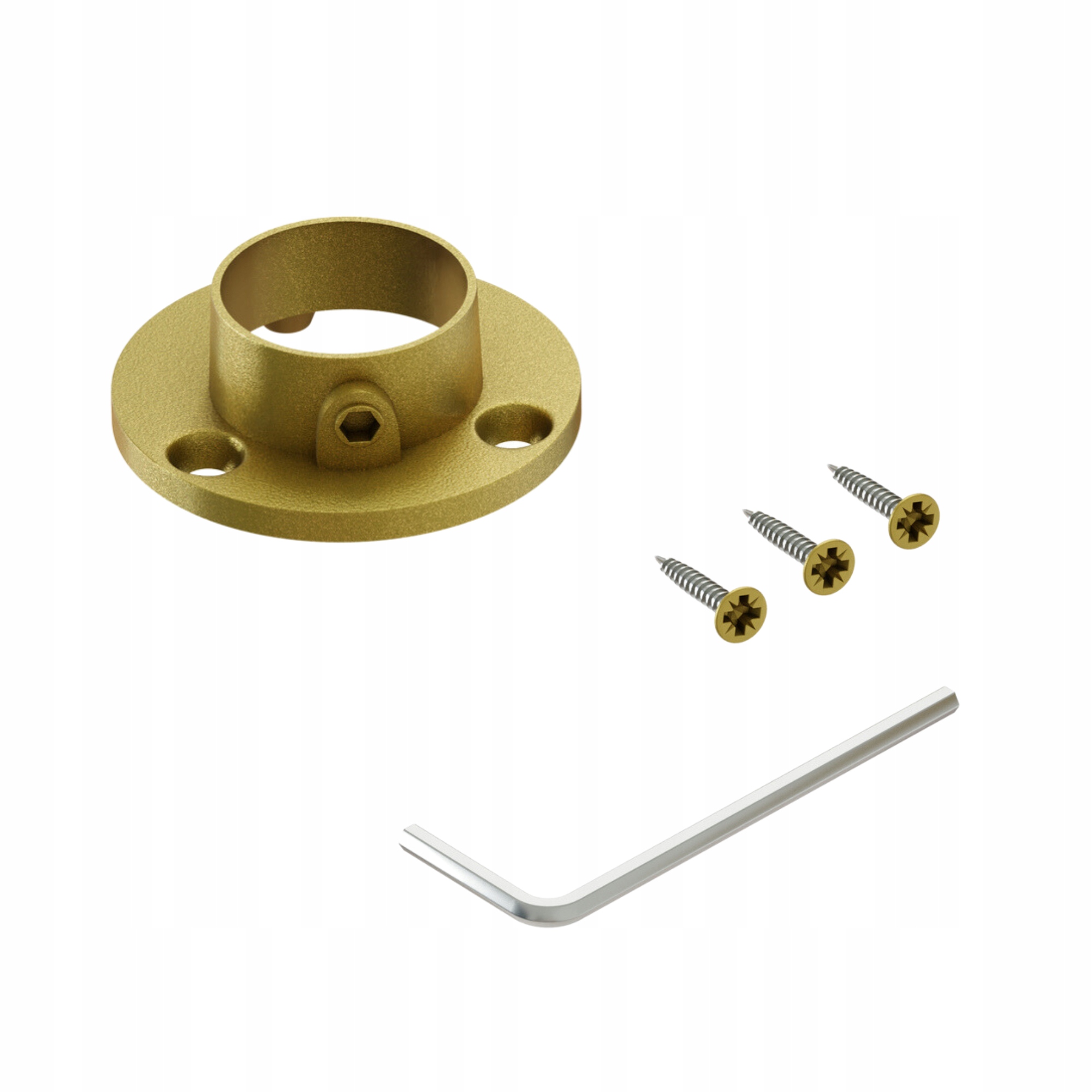 

Rozeta Pro do drążka ubraniowego 25mm złoty stal