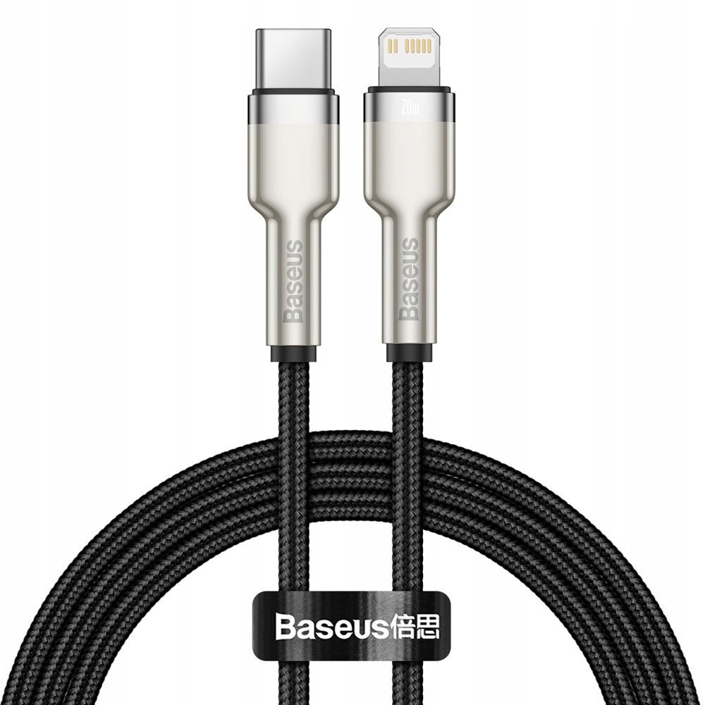 Przewód kabel iPhone Usb-c Lightning Cafule Metal Data Power Delivery 20W