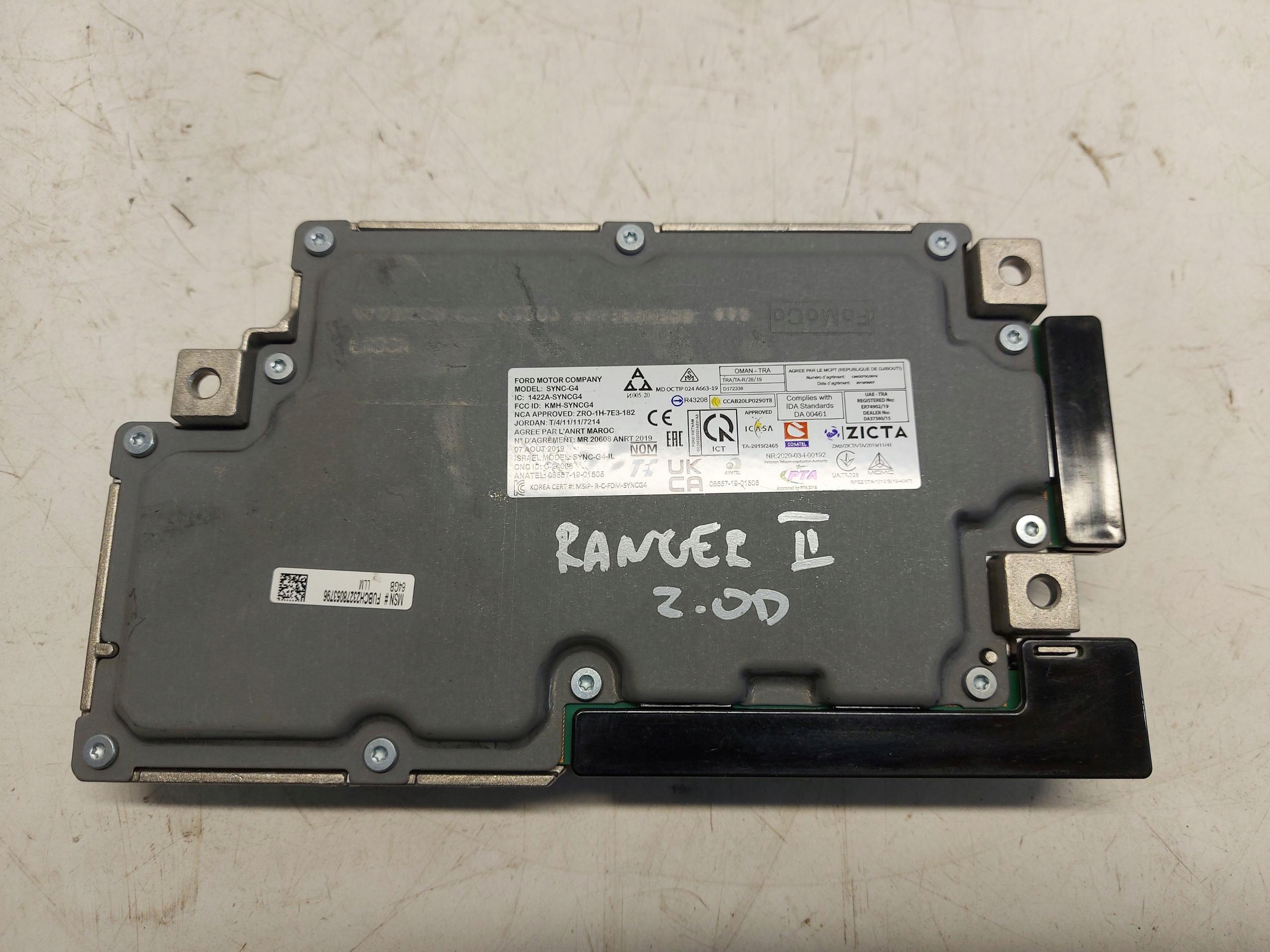 Ford Ranger VI 6 module control unit navigation devices PU5T-14G670-LLM