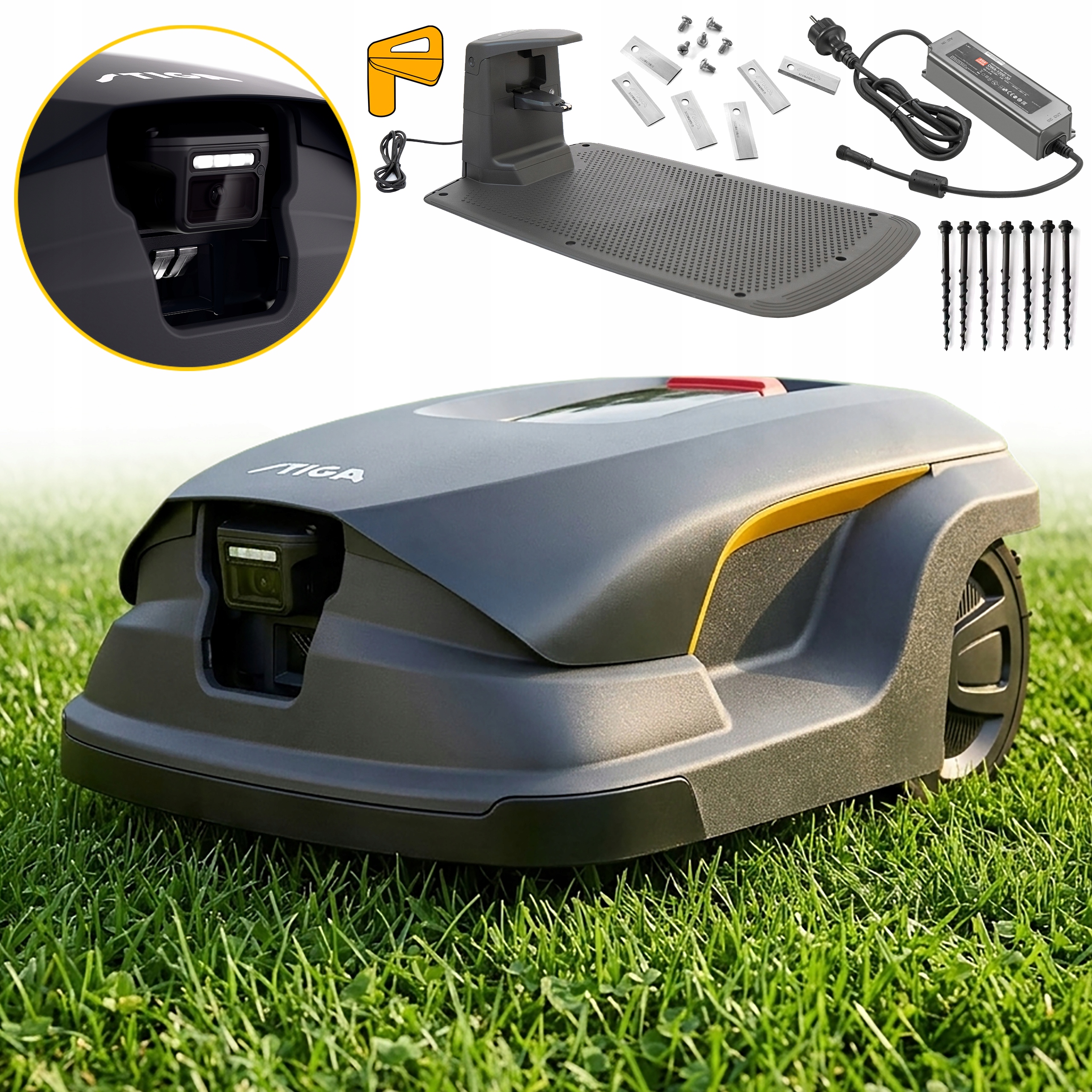 Inteligentny Robot Koszący Stiga A 140v Autonomiczny 14000 m2 Kamera Ai Gps