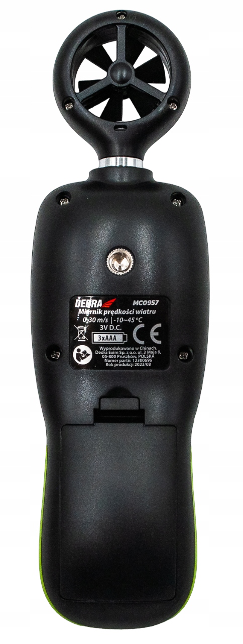 Dedra MC0957 ANEMOMETR WIATROMIERZ MIERNIK WIATRU I TEMPERATURY Marka Dedra
