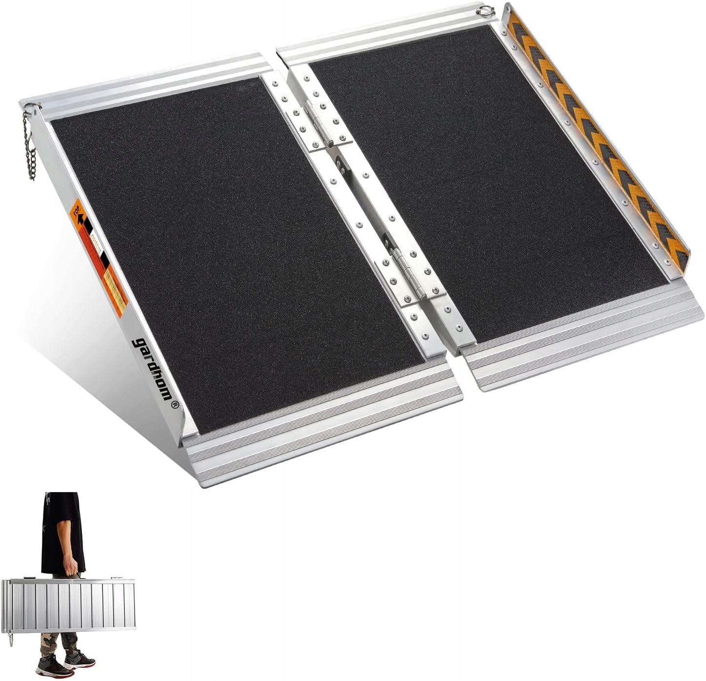 Hliníková Rampa, Příjezdová Cesta, Invalidní Vozíky, Jízdní Kola 61 CM, 360 Kg, Silná