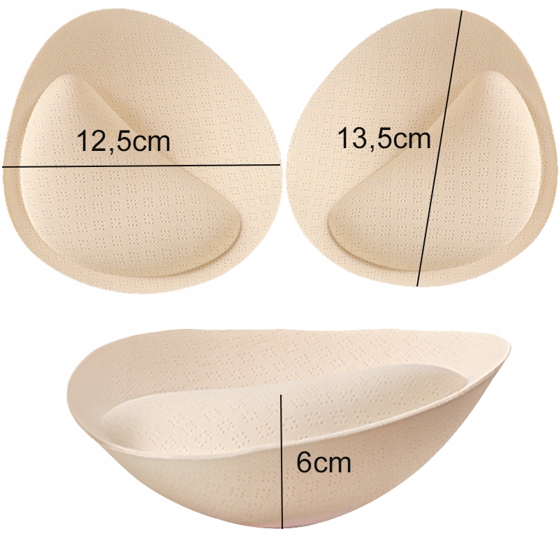 WKŁADKI PUSH UP STRÓJ KĄPIELOWY BIUSTONOSZ BIKINI nr Ws17 Kolor beżowy