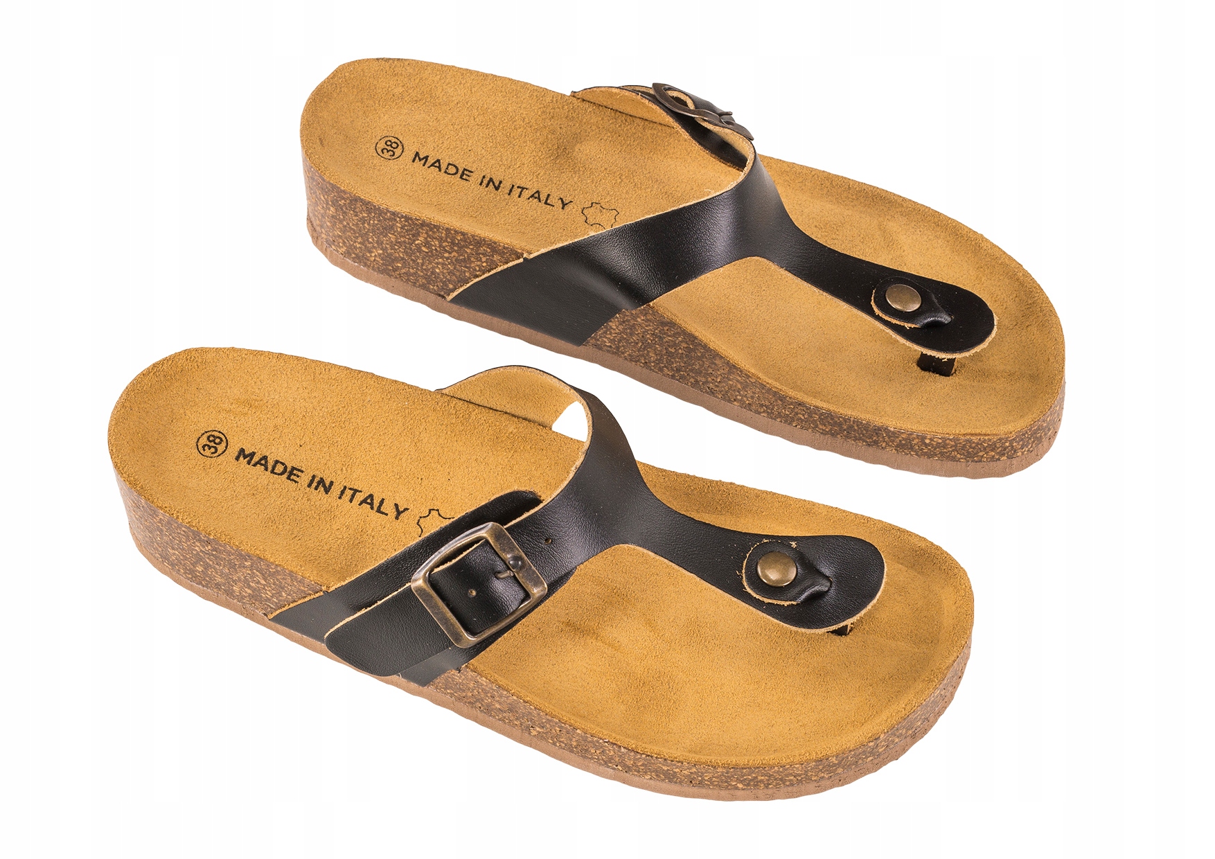 PROFILOWANE JAPONKI DAMSKIE ZDROWOTNE KOREK SKÓRA Marka inna