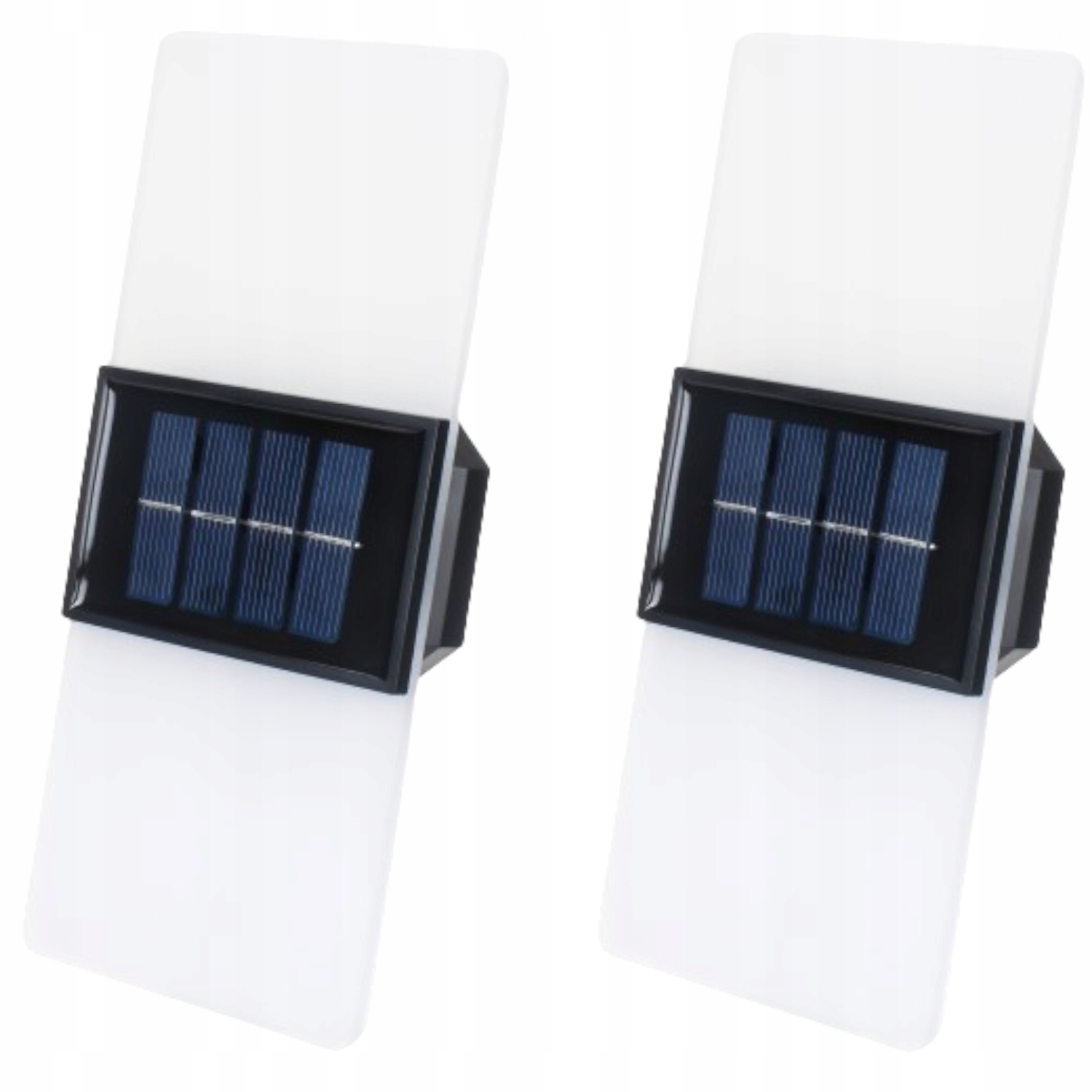 2x Nástěnná lampa Solární Akryl Led IP65 Ozdobné osvětlení domu Altánky