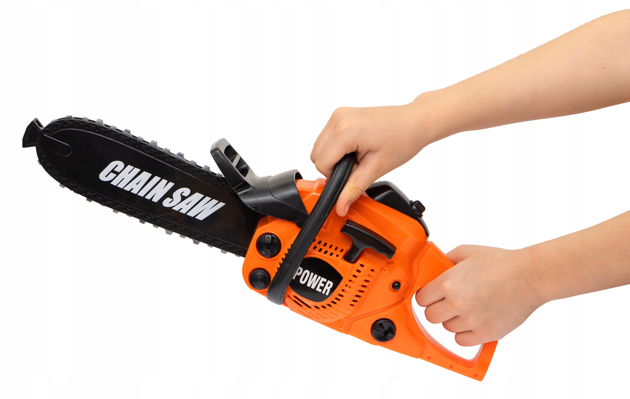 PIŁA ŁAŃCUCHOWA DLA DZIECI Z KASKIEM RĘKAWICAMI OKULARAMI ZESTAW DRWALA Bohater brak