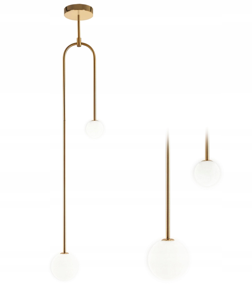 Lampa Sufitowa Nowoczesna Gold Złota E27 Kule