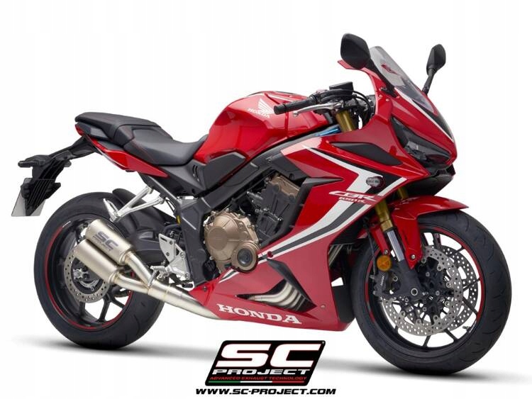 SC-Project układ wydechowy Twin CR-T tytan Honda CBR650R (2019 – 2020) Dopasowanie do pojazdu produkt dedykowany