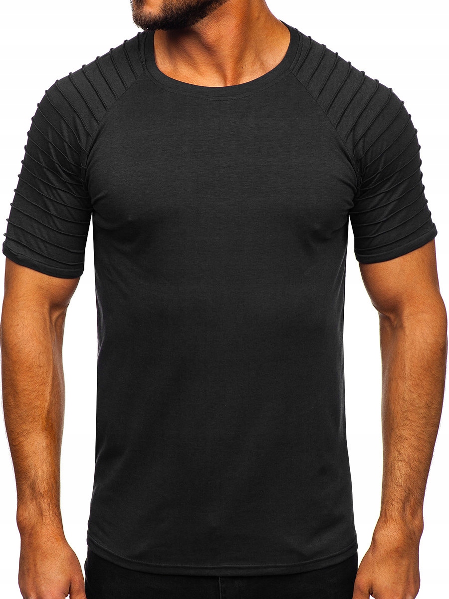 

T-shirt Męski Koszulka Czarna 8T88 DENLEY_2XL