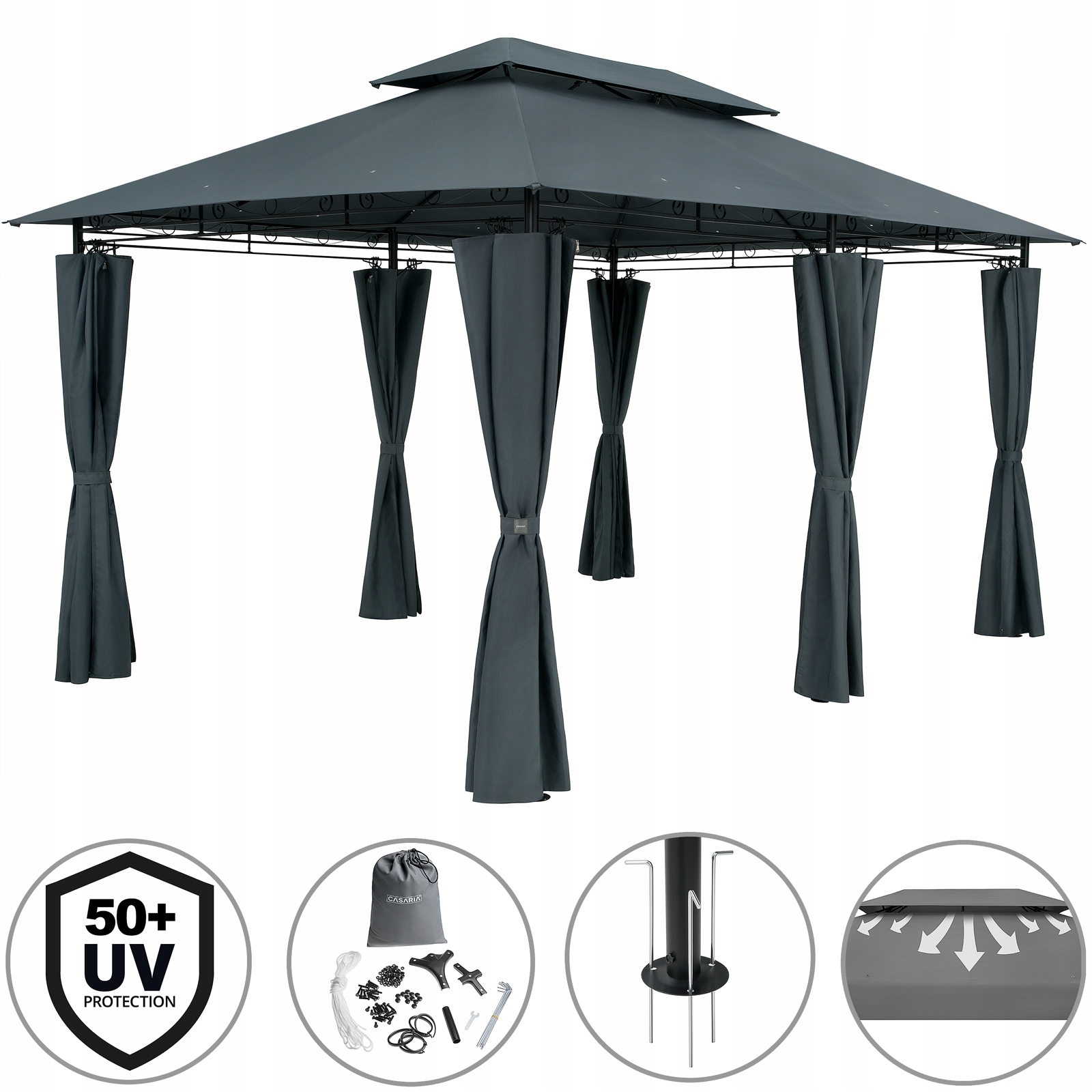 CASARIA EXCLUSIVE PAVILION GARDEN TENT 3x4 м Код производителя 994678