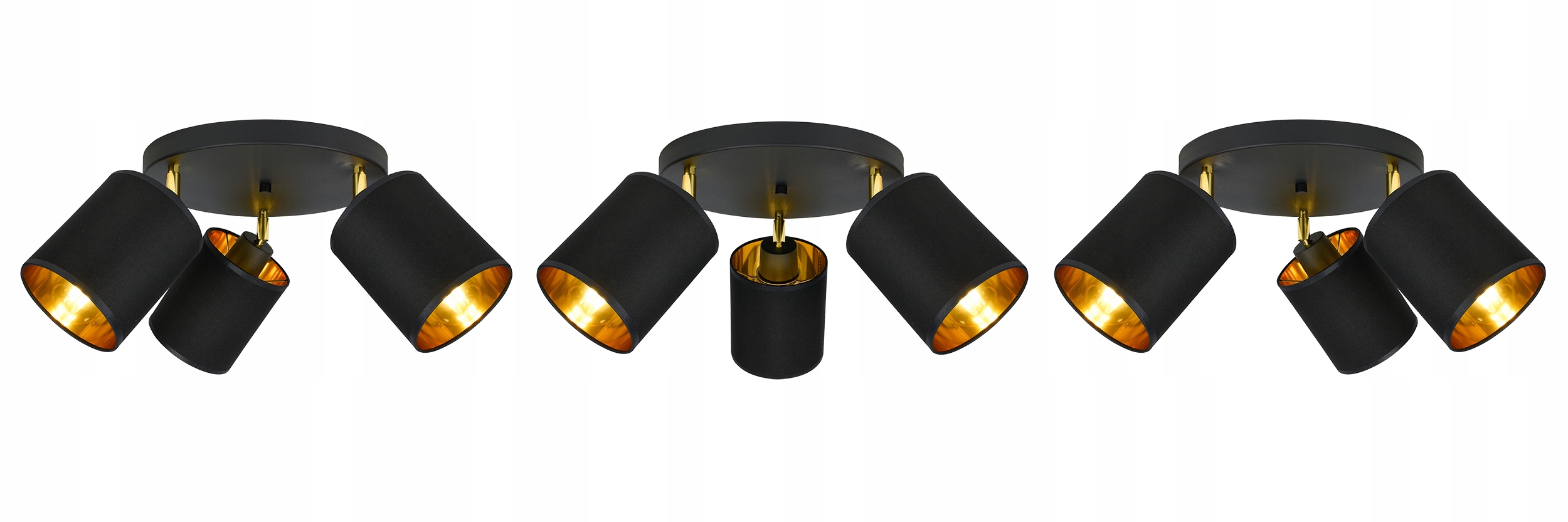 LAMPA WISZĄCA SUFITOWA ŻYRANDOL PLAFON CzarnyZłoty Kod producenta LX-1378 BLACK + GOLD