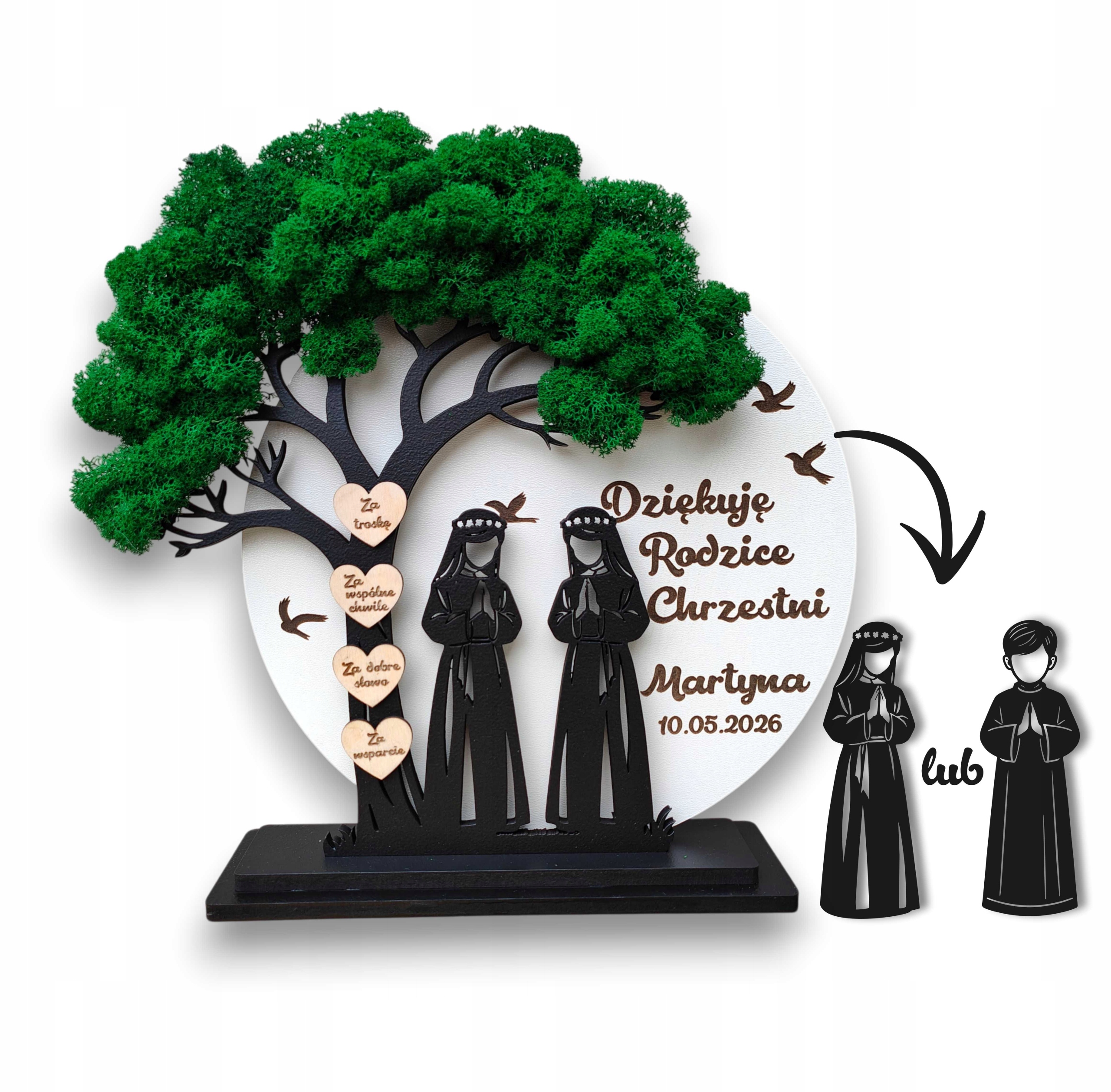 Památka Dárek prvního svatého přijímání Dárek Soška libovolného gravírování