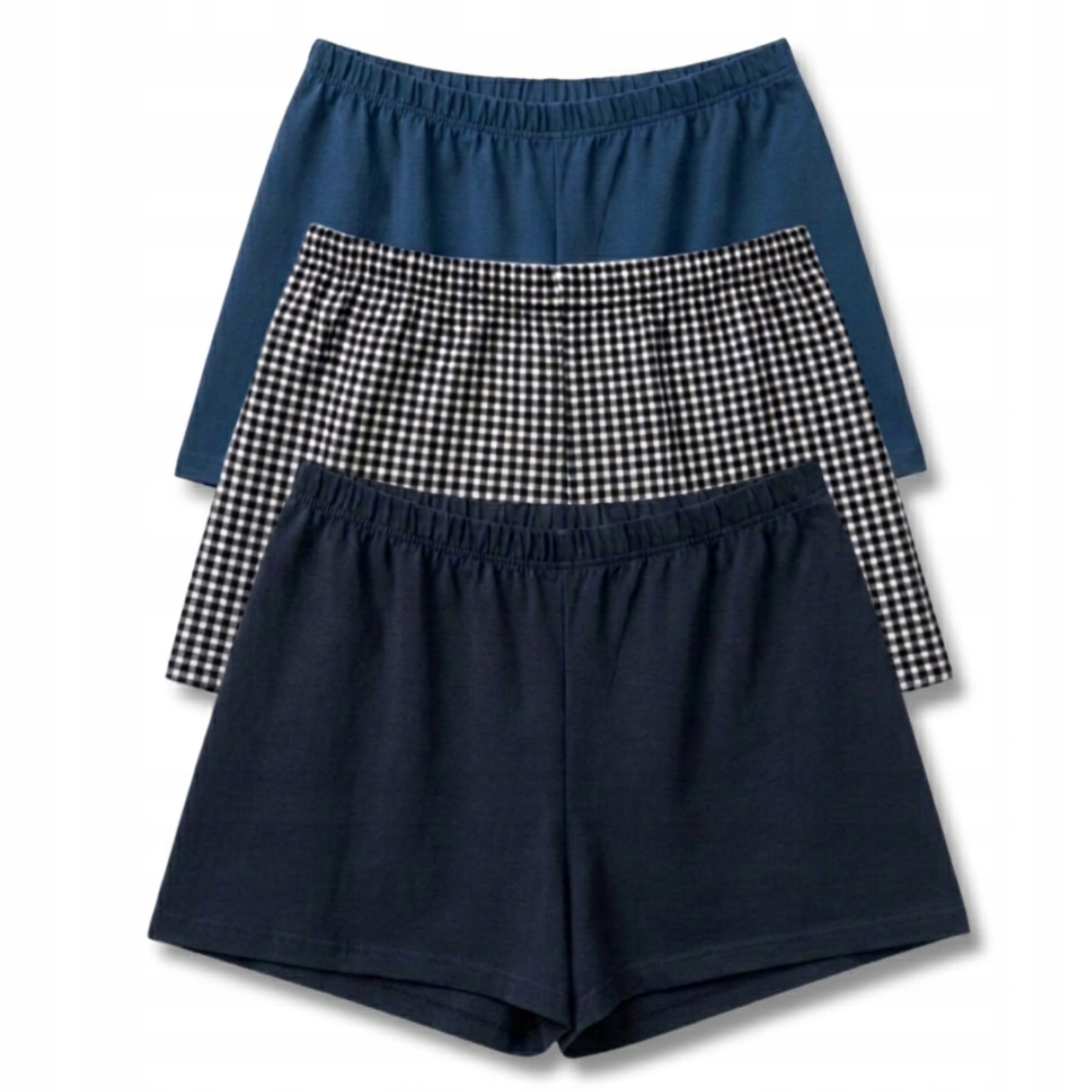 Spodenki damskie do spania szorty Piżamowe zestaw 3 pack L