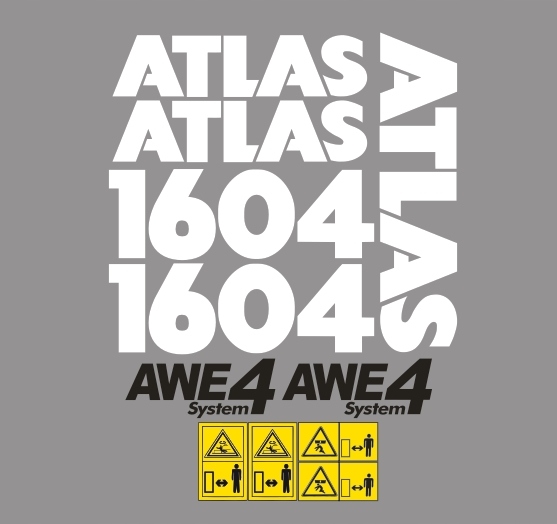 Samolepky Atlas 1604