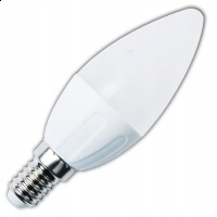 

Żarówka Led świecowa, mleczna E14, 6W, C37 ciepła