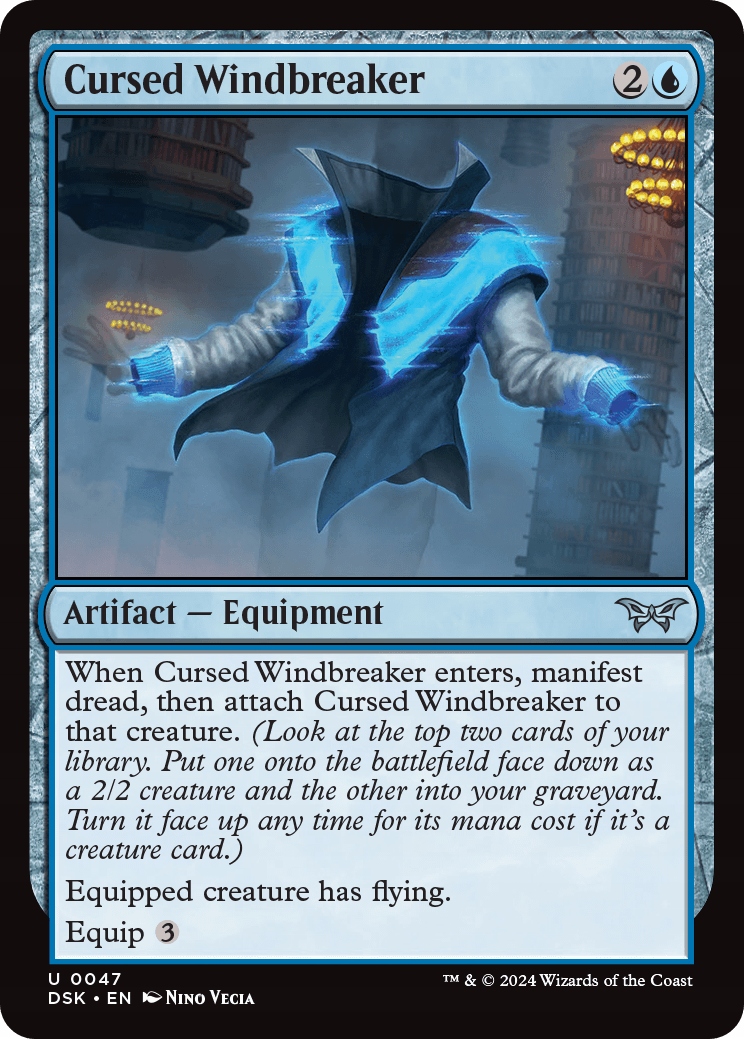 Mtg 4x Cursed Windbreaker (u)