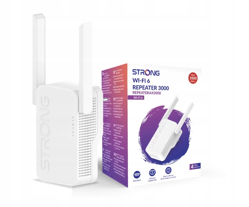 Zosilňovač Wi-Fi 6 Strong Repeater AX3000 3000Mb/s Dual Band WPA3 Ap