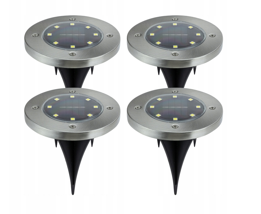 

Lampy solarne Led Ogrodowe Najazdowe Grunt 4 szt