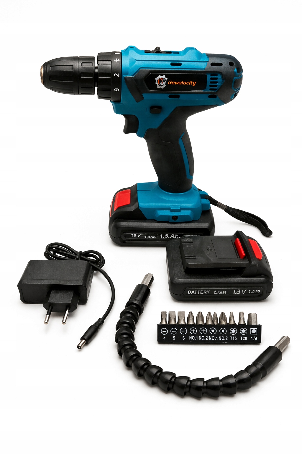 Aku Šroubovák 2×36V s kufříkem sada šroubováků a bitů