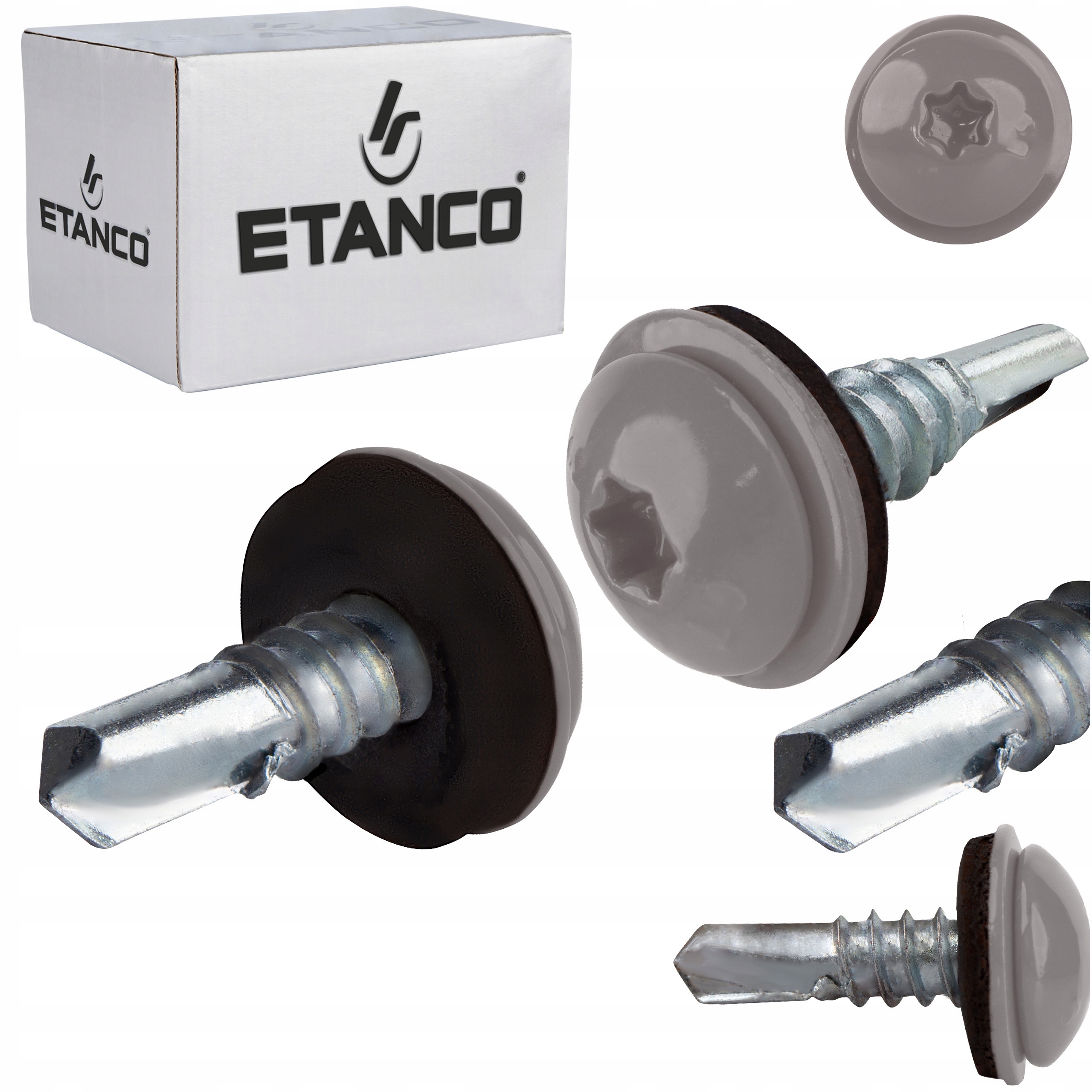 Šrouby do kovu Torx 5 mm 5,5 x 19 mm Ral 9007 250 ks Etanco GT5 Ph Z14