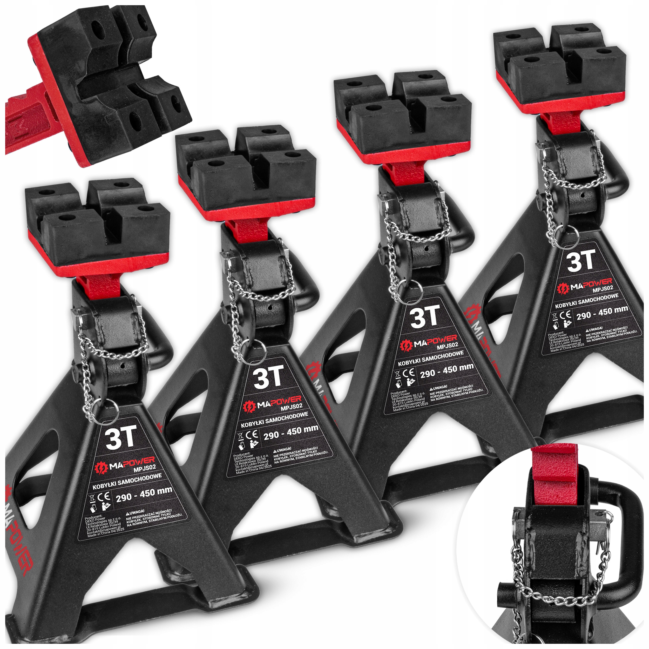 Kobylky Zdviháky, Podpery, Uzamykacie Stojany [3T] 2 Ks Mapower