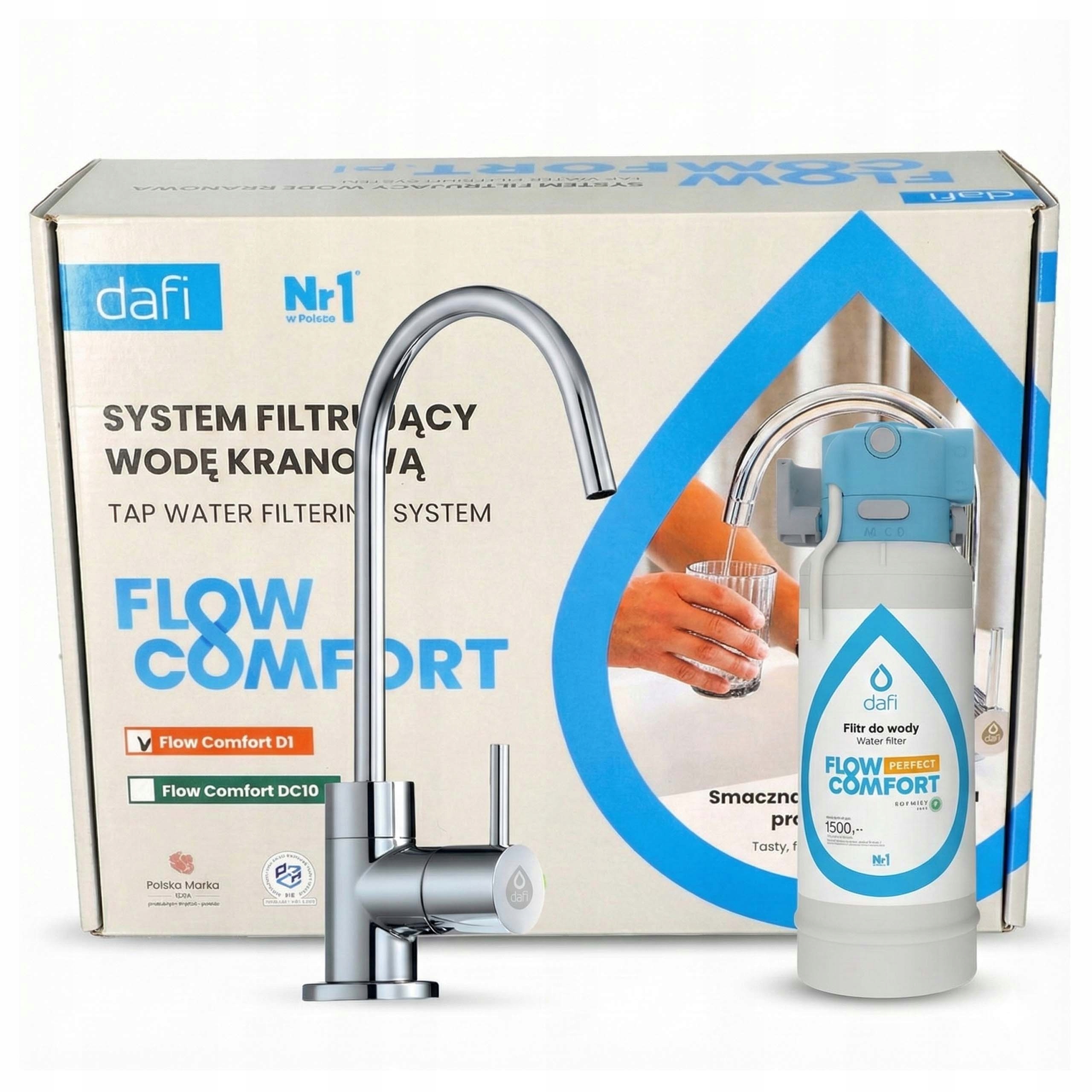System podzlewowy Dafi Flow Comfort Perfect D1 kran Alto chrom