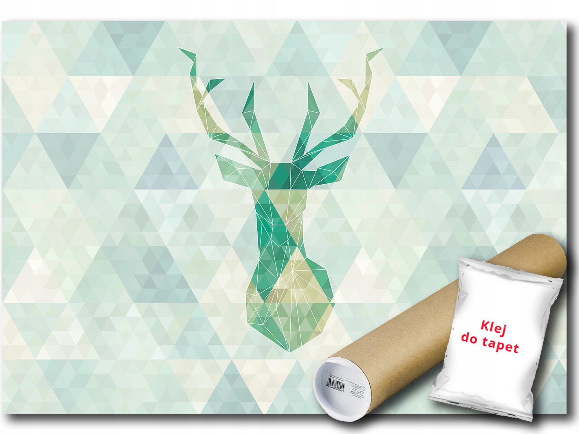 Fototapeta Vinylová Grafika Geometria Kresba Jeleň Vzor Trojuholník 208x146