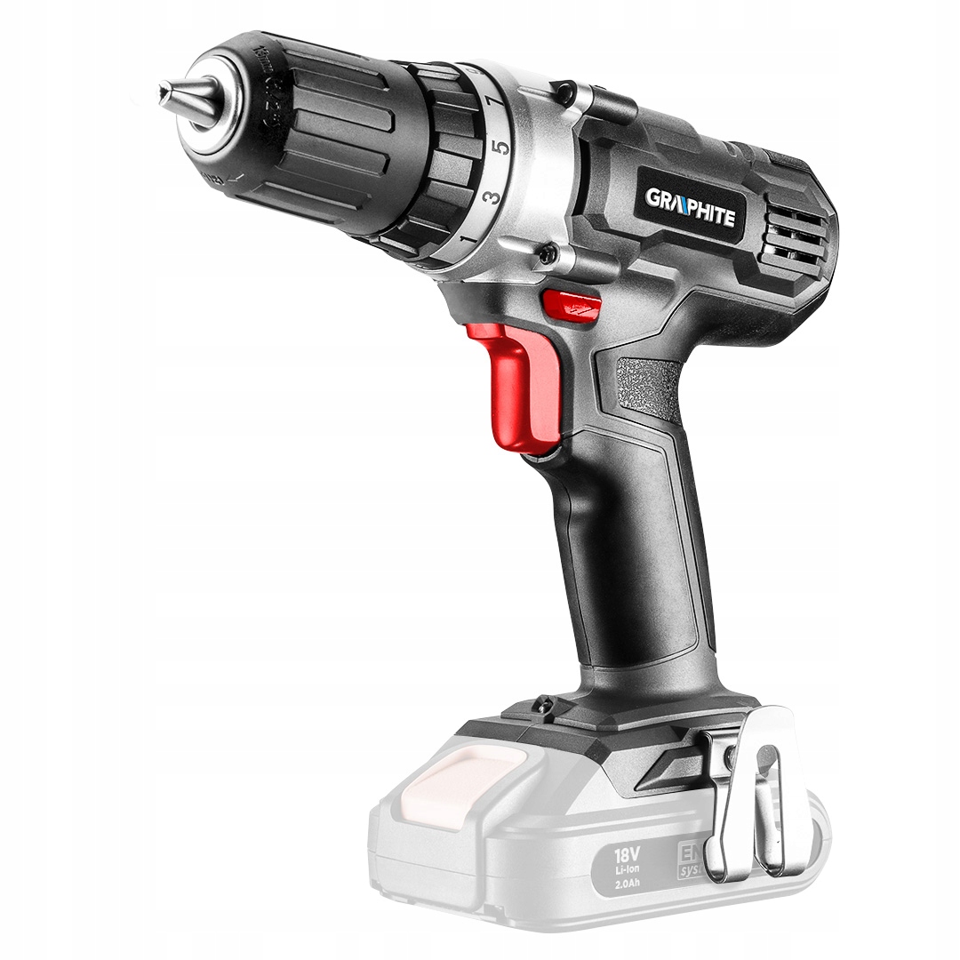 Wiertarko-wkrętarka akumulatorowa Energy+ 18V, Li-Ion, uchwyt samozaciskowy