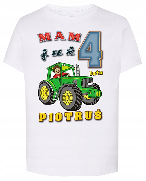 

Traktor urodziny koszulka dziecięca 2 lata 98