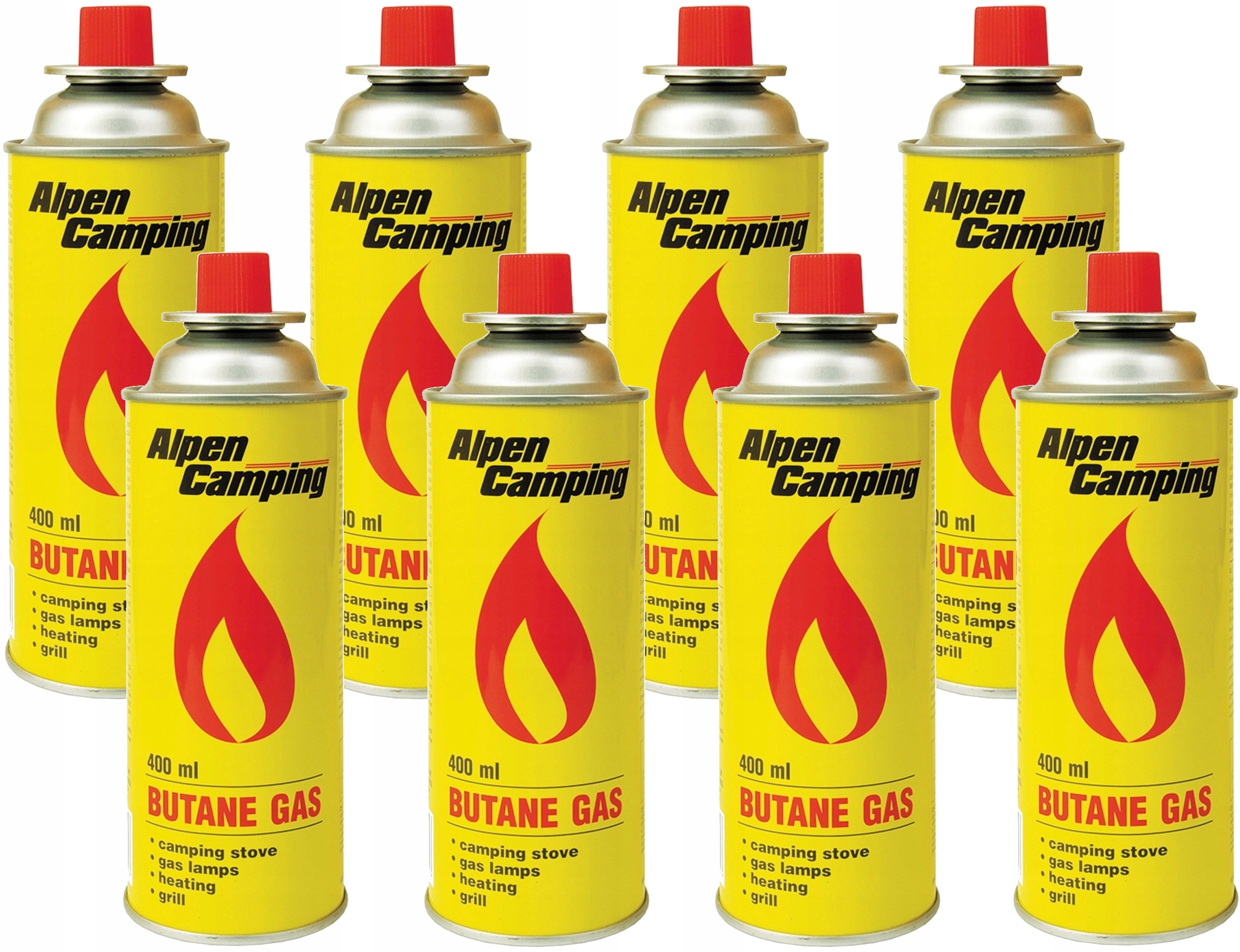 

8x Kartusz Nabój Gazowy Gaz Kuchenki Palnika 400ml