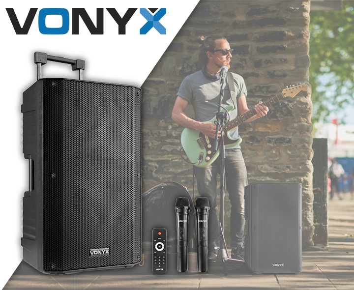 Kolumna aktywna 12"800W BT bateria 2x mic Kod producenta 174.052