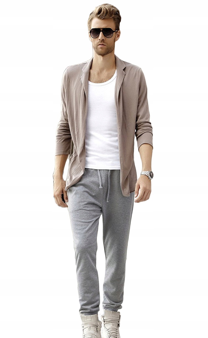 

Spodnie Męskie Dresowe Dresy Baggy Bastion M melan