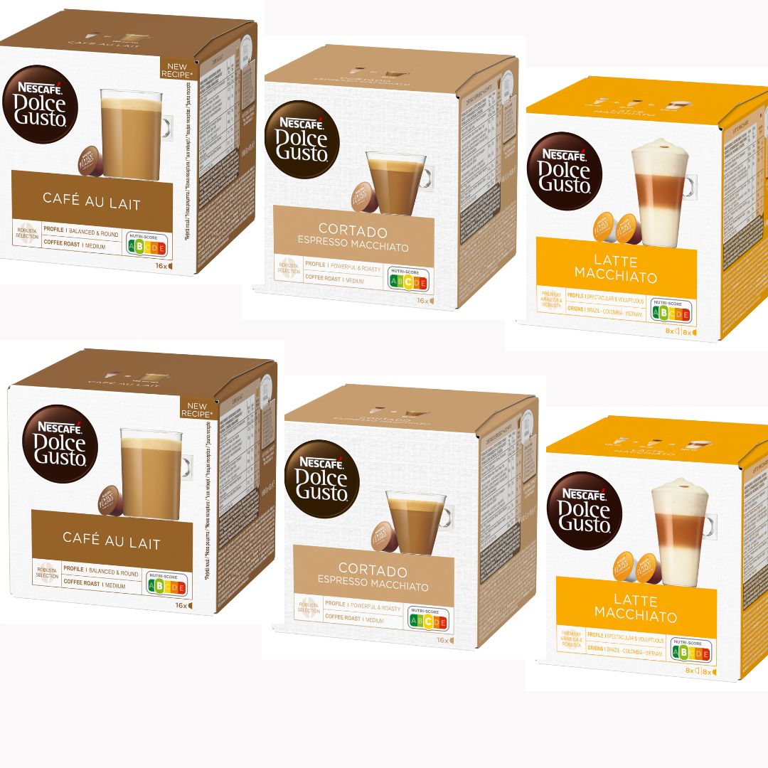 Kapsułki do Nescafe Dolce Gusto Zestaw kapsułek 96 sztuk 6x16