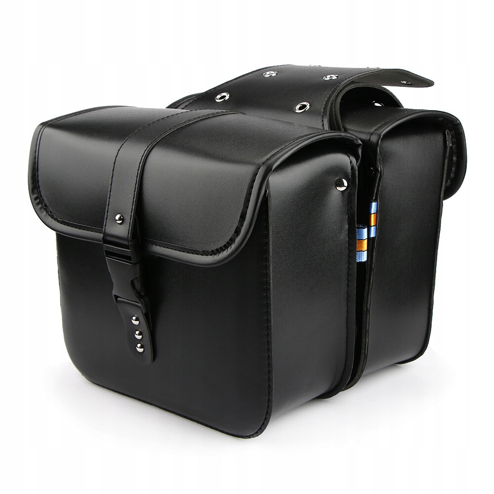 Univerzální motocyklové brašny s koženými bočními taškami na motor 25x12x24 cm