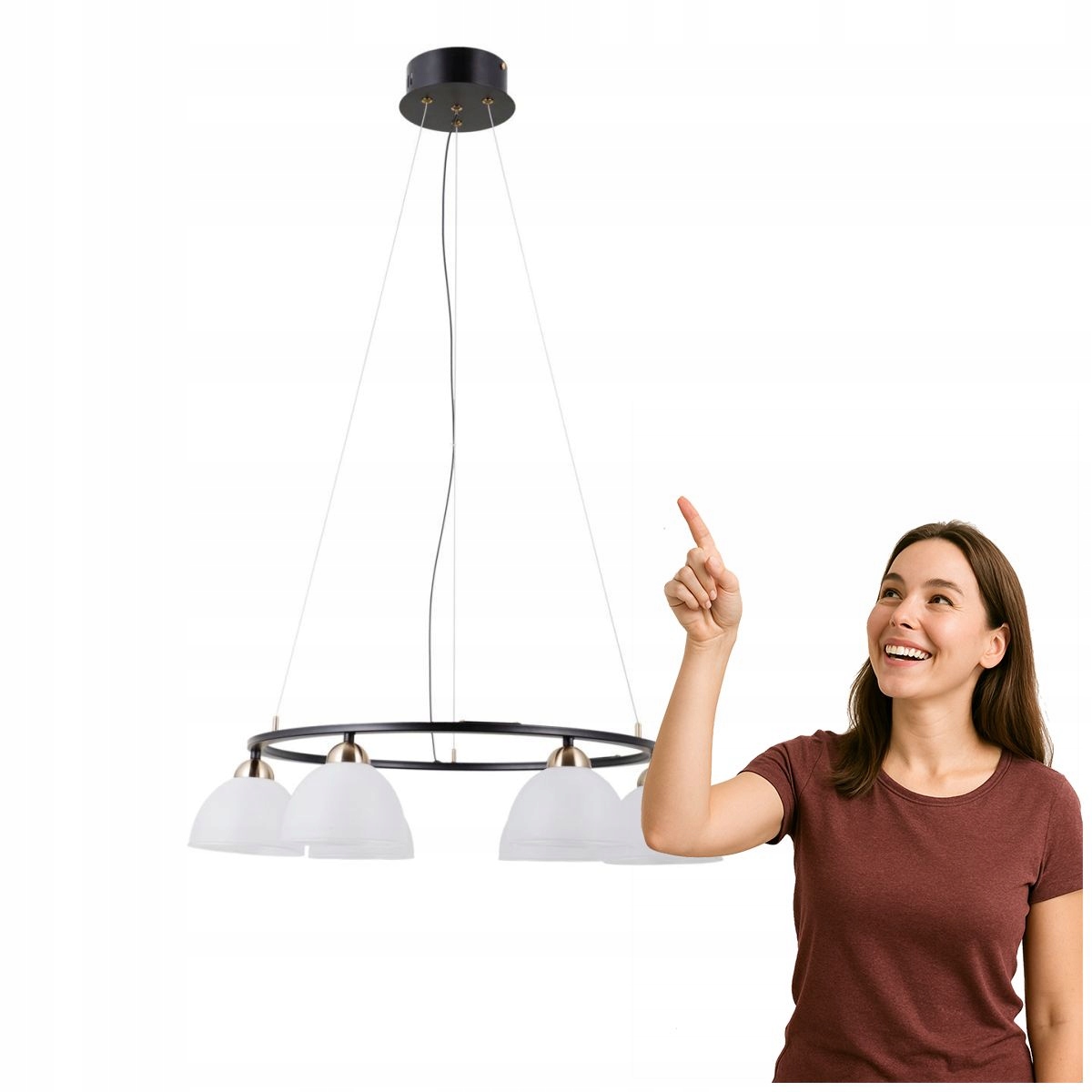 Závesná Led lampa 30W Montiela PND-34374-6-BK Italux