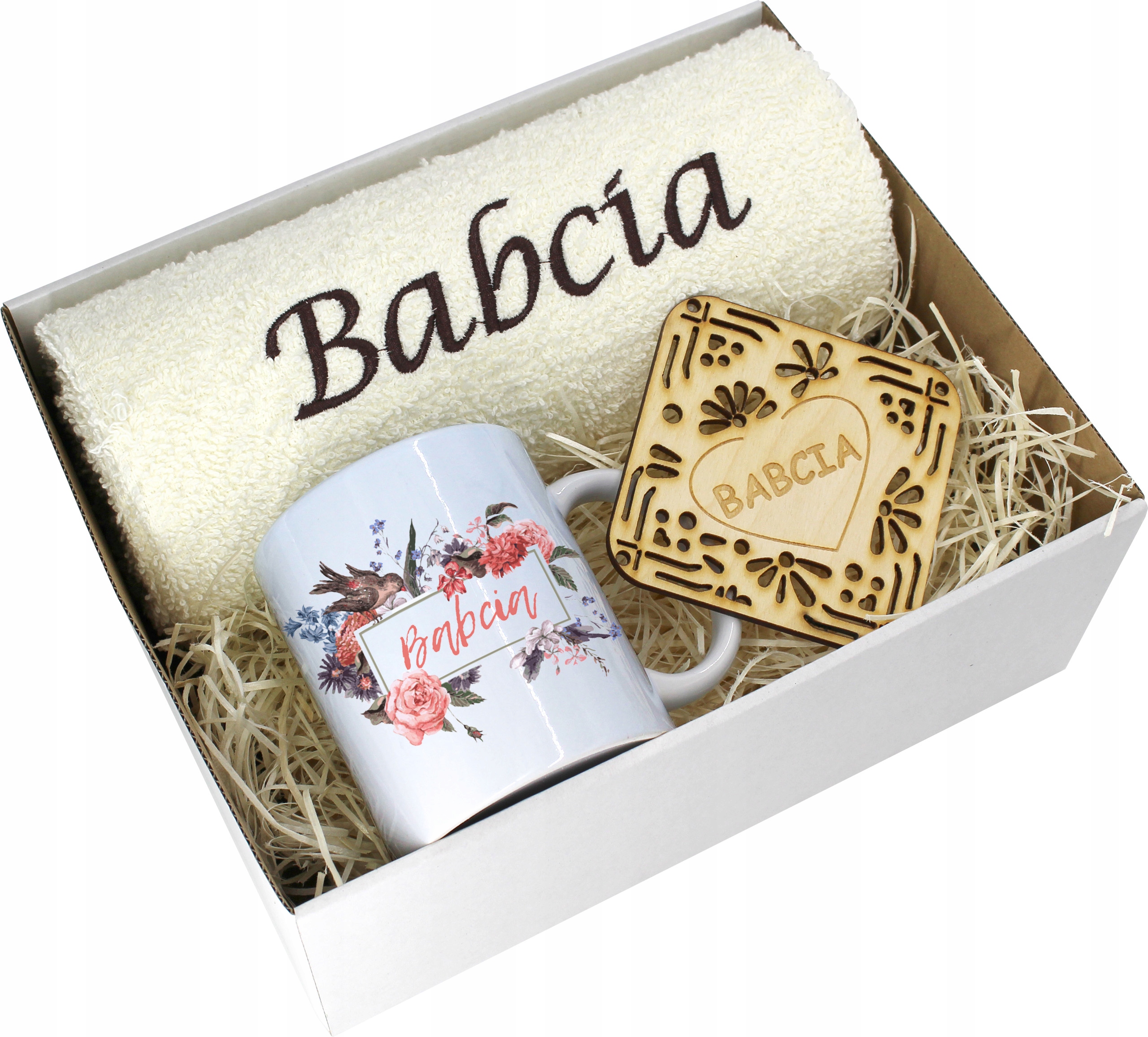 

Dzień Babci Ręcznik Kubek Babcia
