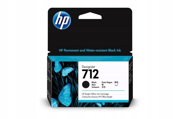 Originálny atrament Black Hp 712 (3ED70A)