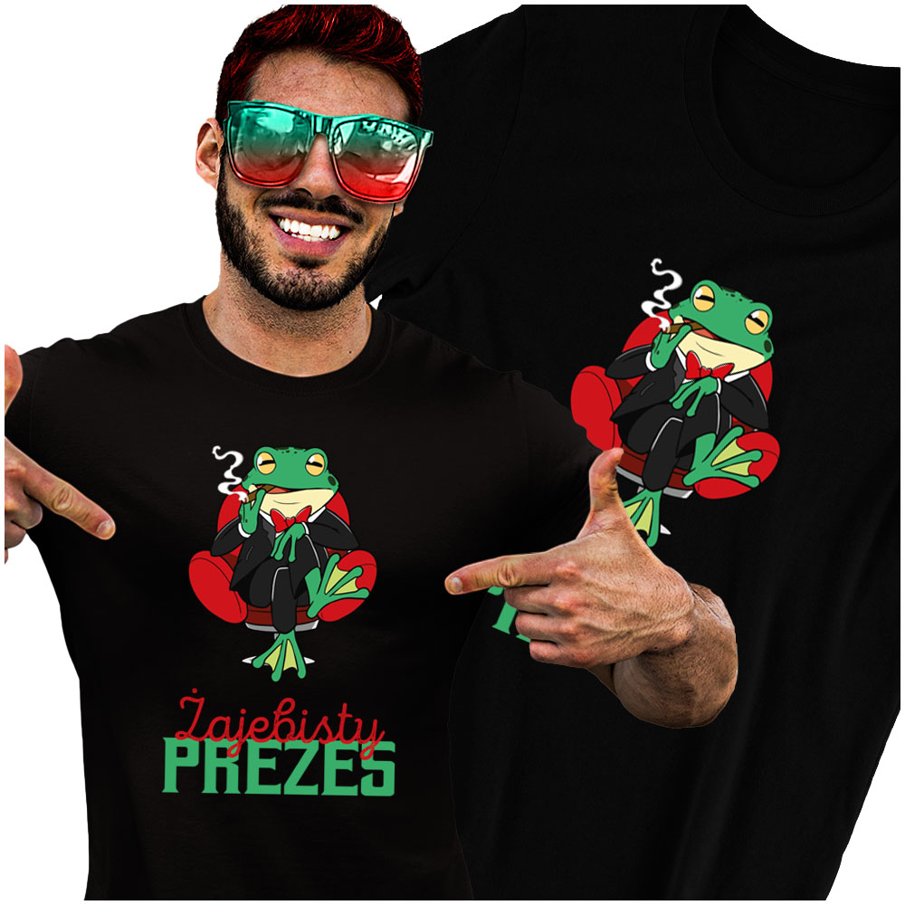 

Tshirt dla Prezesa Żajebisty Żaba XL
